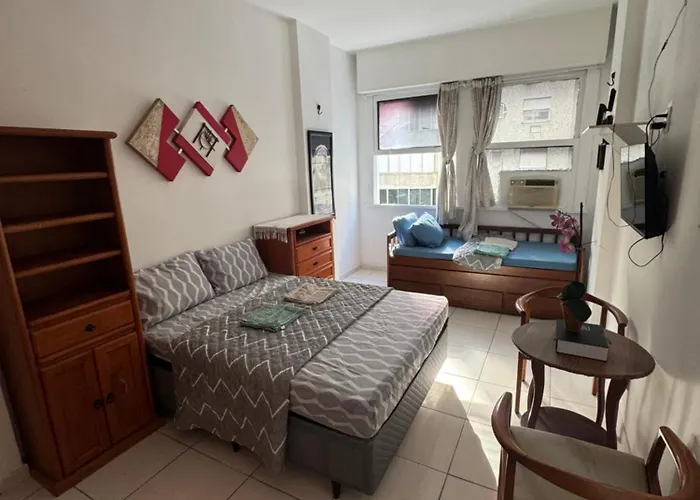 Apartamento Esquina Da Praia, 2 Minutos Da Praia De Copacabana Posto 02